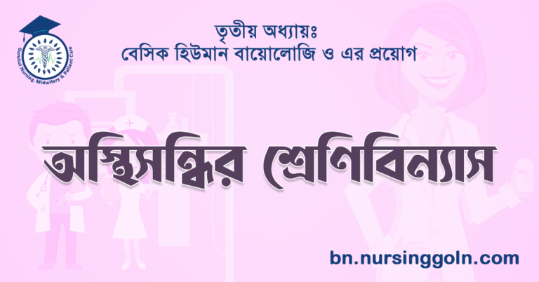 অস্থিসন্ধির শ্রেণিবিন্যাস